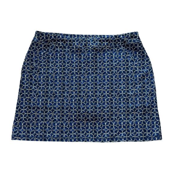 Talbots HELLO SATURDAY Blue Yellow Golf Tennis Athletic Skort Skirt Women’s PM - Picture 1 of 6